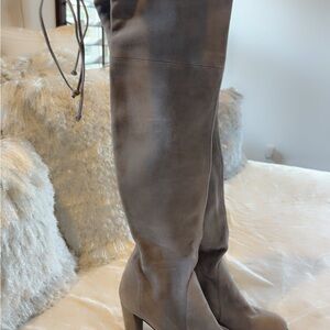 Stuart Weitzman Gray Over-the-Knee Boots